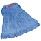 Rubbermaid Commercial 1in String Wet Mop, 16oz Dry Wt, Slide On Connection, Loop-End, Blue, Cotton/Synthetic, FGD21206BL00 FGD21206BL00 - alternate 1
