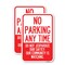 Signmission No Parking Anytime - Do Not Jeopardize Our Safety. Our , 18'' X 24'', Heavy Gauge Aluminum, 2PK A-1824-2PACK-23765 - alternate 1