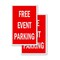Signmission Free Event Parking, Vinyl Decals Only 24 Inch x 36 Inch, Vinyl Decal, 2PK DSB-2436-2PACK-Free Event Parking - alternate 1