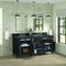 James Martin Vanities Lorelai 72in Double Vanity, Black Onyx w/ 3 CM Parisien Bleu Silestone Top 424-V72-BKO-FPBL - alternate 7