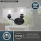 Vaxcel Bellwood 13.5 in. 2-Light Traditional Black Bathroom Vanity Fixture, Glass Shade W0517 - alternate 5