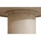 Homeroots 60" Natural and Brown Rounded Solid Wood Pedestal Base Dining Table 563913 - alternate 7