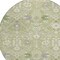 Homeroots 8' Artichoke Green Gray And Ivory Round Oriental Washable Indoor Outdoor Area Rug 598012 - alternate 5
