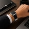 Elegani Mesh Rubber Watch Replacement Band Compatible with Apple Watch 44mm, Black MRSA-BLK-44mm - alternate 3