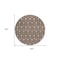 Homeroots 8' Chocolate And Beige Round Geometric Washable Indoor Outdoor Area Rug 595723 - alternate 6