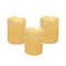 Homeroots Set of Three Yellow Flameless Pillar Candle, 3PK 517649 - alternate 3