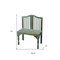 Homeroots 30in Blue Solid Wood Garden Patio Bench 389166 - alternate 4