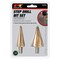 Performance Tool 2 pc. Step Drill Set, Titanium Coated, Double Flute, Multi-Size W9004 - alternate 3