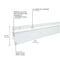 M-D Building Products 36 in. White Aluminum and Vinyl Flex-O-Matic Screw-on Door Sweep 07179 - alternate 3