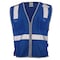 Dome75 Hi-Vis Safety Vest SM/MD Class Non-ANSI/Enhanced Visibility , Zipper 2 Pockets, 1 Mic Tab DV1281 - alternate 4