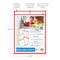 C-Line Products 9"x 12" Neon Red Vinyl Reusable Dry Erase Pocket, 30EA/BX, 5BX/CT 40814-BX - alternate 4