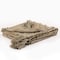 Homeroots 50" X 60" Brown Cotton Woven Geometric Throw Blanket with Tassels 518851 - alternate 1