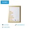 Mastervision Magnetic Dry-Erase, "Do More" Quote, Gold Metallic Frame, 18" X 24" MM04445612 - alternate 4