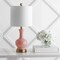 Jonathan Y Cox 22" Metal/Glass LED Table Lamp, Light Coral, 2PK JYL4033D-SET2 - alternate 6