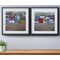Homeroots Set of Two Gray Green And Yellow Wood Square Framed Art, 2PK 516380 - alternate 4