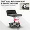 Wrightmaster 26.2 in. Adjustable Shop Stool with Lumbar Support, 360 Deg Full Rotation, Two Casters w/Brake ZOR-P412566 - alternate 7