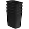 Acrimet Wastebasket, Deskside Bin, 3.25 Gallon/13 Quart/ 12 Liter (Plastic) (Black Color) (Set of 8), 8PK 578.8 - alternate 4