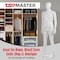 Topmaster Male Mannequin, 38'' Chest, 360 Deg Design, Adjustable Posture, Turnable Head, White TPMANQMAL - alternate 7