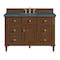 James Martin Vanities Lorelai 48'' S Vanity, Mid-Century Walnut w/ Parisien Bleu Silestone Top w/ Wireless Charger 424-V48-WLT-FPBL - alternate 1