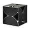 Homeroots 8" Contemporary Black Metal Geo Cube Sculpture 392475 - alternate 2