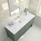 James Martin Vanities Breckenridge 60 in. Single Vanity, Smokey Celadon, w/ 3 CM White Zeus Quartz Top 330-V60S-SC-3WZ - alternate 3