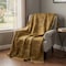 Homeroots 50" X 70" Brown Beige And Coffee Geometric Microfiber Plush Throw Blanket 712414 - alternate 2