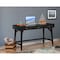 Homeroots 52" Black Solid Manufactured Wood Writing Desk with Three Drawers 524097 - alternate 5