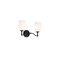 Nuvo Liam, 2 Light Vanity, Matte Black, White Opal Glass 60/8212 - alternate 5