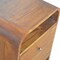Homeroots 22" Brown Solid Wood Three Drawer Nightstand 651511 - alternate 7