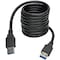 Tripp Lite USB 3.0 SuperSpeed A/A Cable M/M 28/24 AWG 5 Gbps Black 6FT 6ft U320-006-BK - alternate 4
