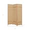 Homeroots 72" Brown Bamboo Folding Three Panel Screen Room Divider 415072 - alternate 3
