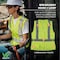Ergodyne M Lime Class 2 Womens Hi-Vis Breakaway Vest - HL 8215BAW-S - alternate 7