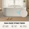 Anzzi Stone Bell 67 in. Flatbottom Freestanding Whirlpool and Air Bathtub with Center Drain and Faucet FT-AZ514WH-CH - alternate 5