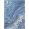 Homeroots 10' X 14' Blue Gold And Ivory Abstract Washable Indoor Outdoor Area Rug 618201 - alternate 5