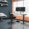 We'Re It Electric Sit Stand Desk, 46.25 H, 24 W X Laminate wood, metal, Black, White VL22BLK7224-459 - alternate 3