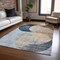 Homeroots 8' X 10' Sky Blue Brown And Beige Geometric Washable Indoor Outdoor Area Rug 604950 - alternate 3