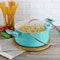 Martha Stewart Everyday Rexford 5 Quart Ceramic Nonstick Aluminum Dutch Oven in Teal 141016.02 - alternate 3