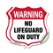 Signmission Pool Safety Shield Sign Warning No Lifeg, 4 inch X 4 inch, Vinyl Decal, 2PK SHI-D-2PACK-4-431 - alternate 1