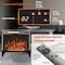 Edendirect 24 in. Freestanding 3-Sided glass Electric Fireplace in Black ZR-W1769P166908 - alternate 6