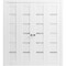 Sartodoors Sliding Closet Double Bi-fold Doors White Solid Core Modern Interior QUADRO4117DBF-WS-96 x 96 (4* 24x96) - alternate 1