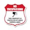 Signmission No Trespassing Shield Sign This Property, 12 Inch X 12 Inch, Plastic Sign SHI-P-12-424 - alternate 1