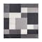World Rug Gallery Contemporary Modern Geometric Boxes Design Non-Slip Area Rug 6 ft 6 in x 6 ft 6 in Square Gray 506GRAY6SQ - alternate 3
