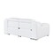 Homeroots 76in White and Silver Italian Leather Power Reclining Loveseat 633747 - alternate 6