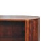 Homeroots 39" Chestnut Solid Wood Three Tier Bookcase 654265 - alternate 5