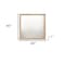 Homeroots 40" Natural Square Wood Framed Accent Mirror 485904 - alternate 4