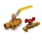 Everflow SWTxFIP Full Port Ball Valve, Purge Station with Boiler Drain, Heavy Duty Forged Brass 3/4 PS34CF - alternate 2