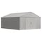 Arrow Classic 12 x 14 x 8 ft Flute Grey Steel Storage Shed CLG1214FG - alternate 1