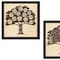 Homeroots Set Of Two Family Trees Black Framed Print Wall Art, 2PK 405707 - alternate 3