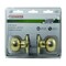 Prosource Passage Knob, Metal, Polished Brass, 2-3/8 to 2-3/4 in Backset, 1-3/8 to 1-3/4 in Thick Door T9730BRA4V - alternate 2