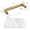 Amerock Metro 3 inch (76mm) Center-to-Center Champagne Bronze Cabinet Pull, 10PK 10VMP37289CZ - alternate 4